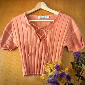 BOGO! Free People Beach Orange Boho Crop Top